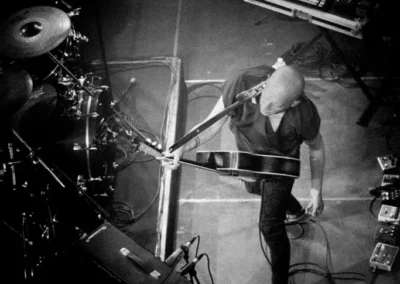 Glabre live, solo musical, chant, guitare, pédales de boucle